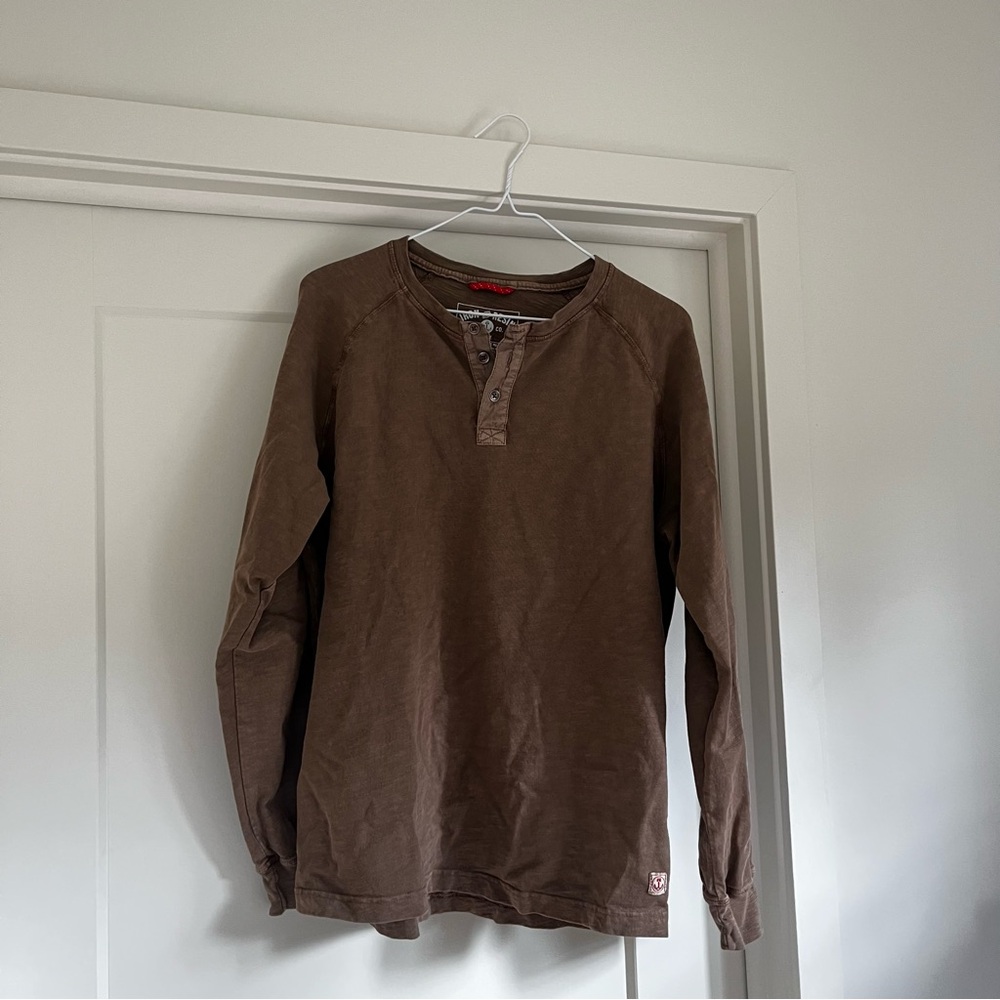 Iron & Resin Brown Henley Shirt